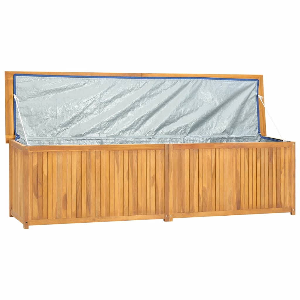 vidaXL Skrzynia ogrodowa, 200x50x55 cm, lite drewno tekowe
