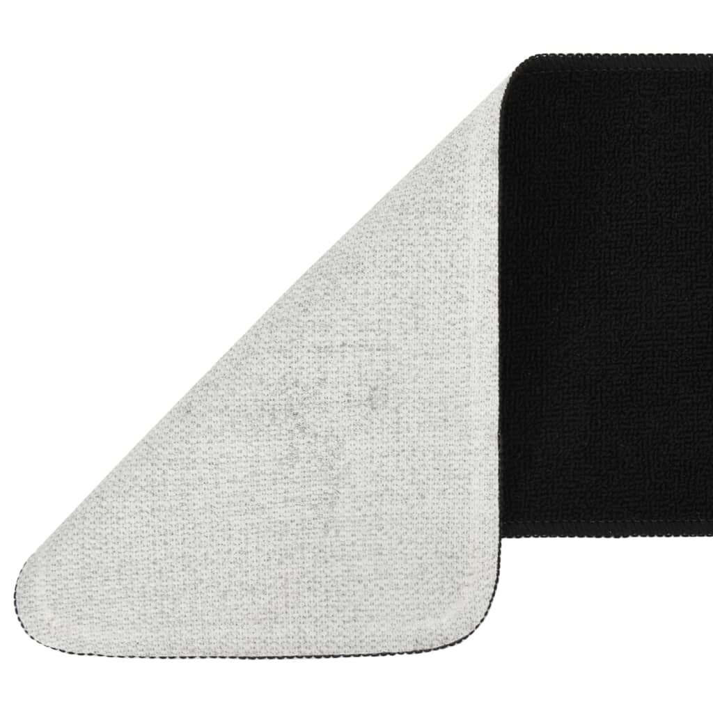 vidaXL Antypoślizgowe nakładki na schody, 15 szt., 75x20 cm, czarne