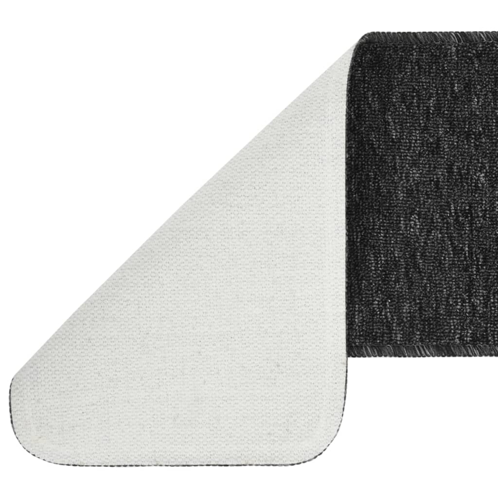 vidaXL Antypoślizgowe nakładki na schody, 15 szt., 60x25 cm, antracyt