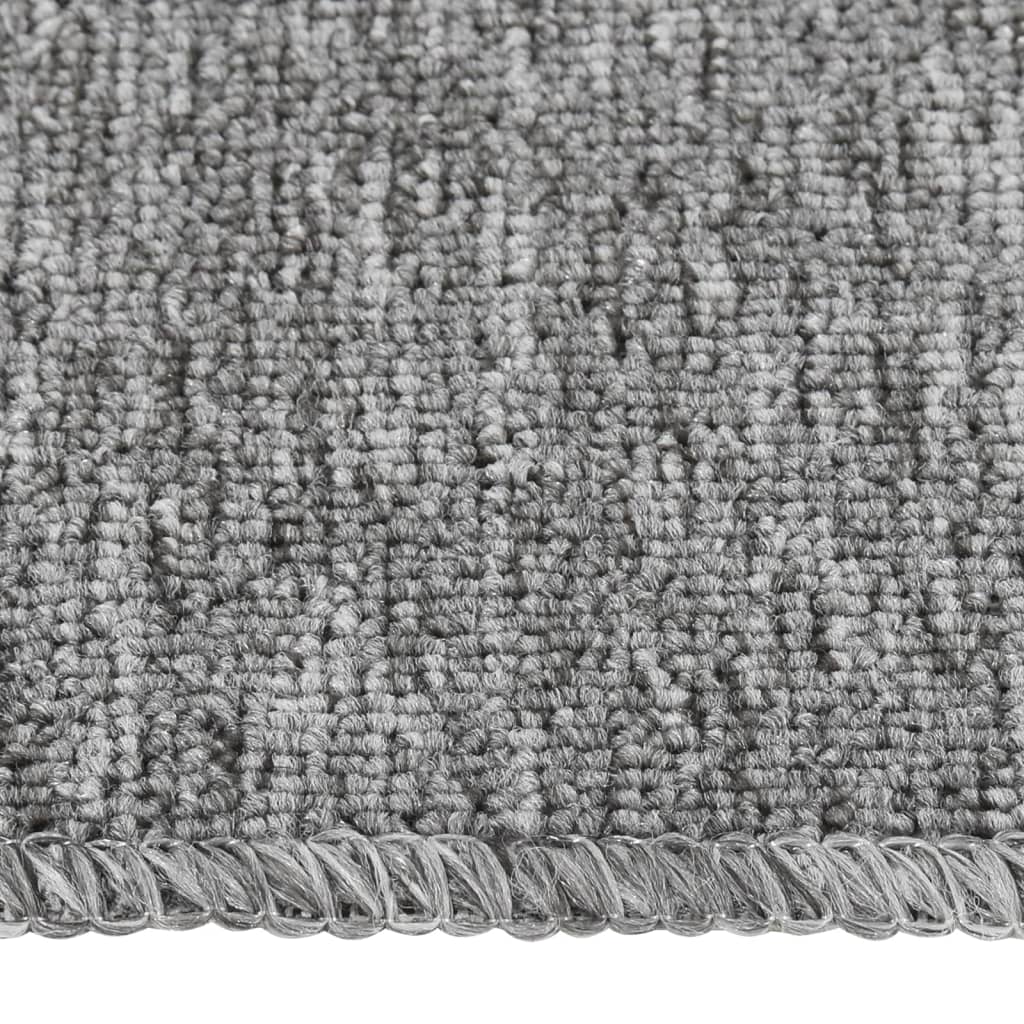 vidaXL Antypoślizgowe nakładki na schody, 15 szt., 75x20 cm, szare