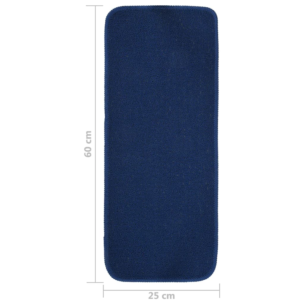 vidaXL Antypoślizgowe nakładki na schody, 15 szt., 60x25 cm, granatowe