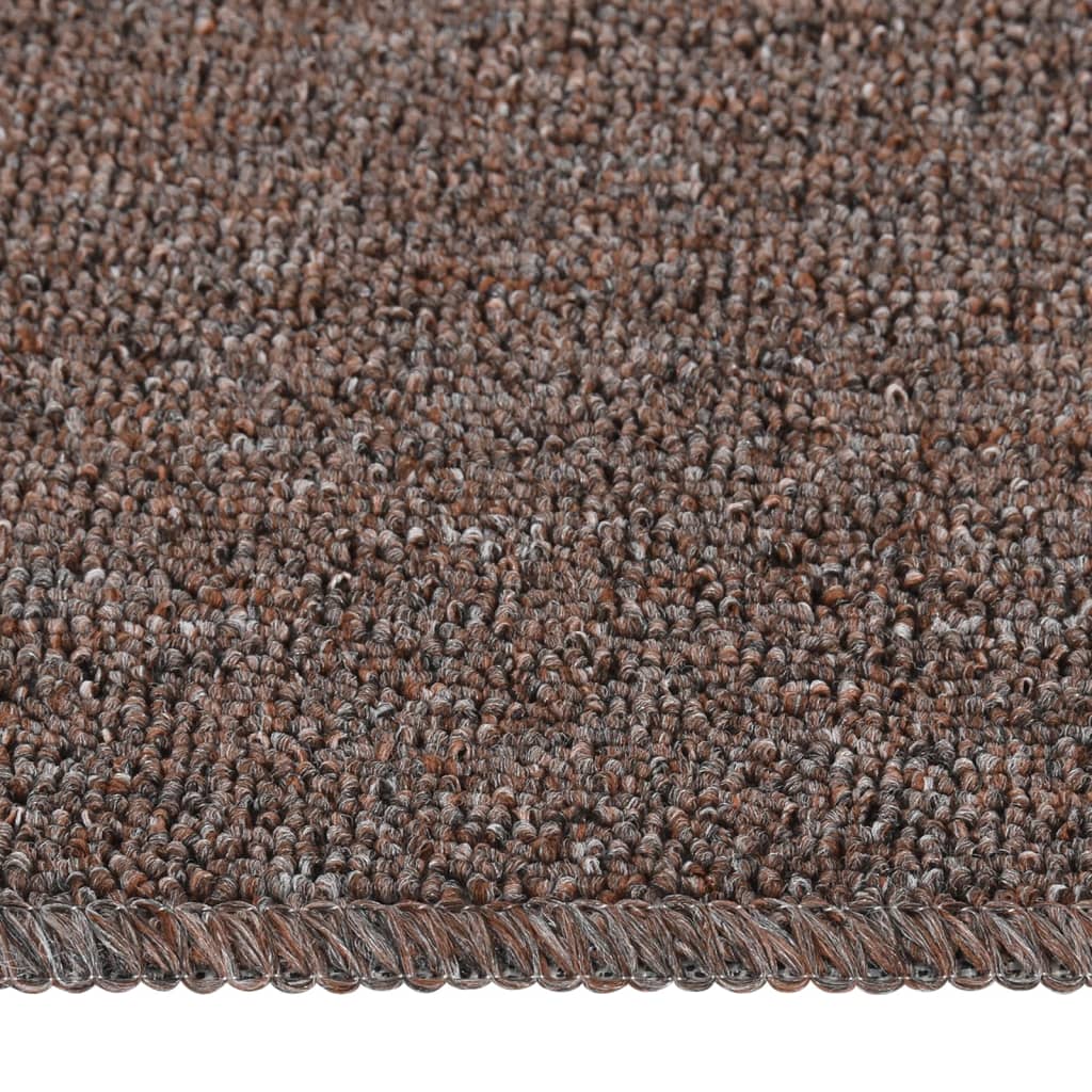 vidaXL Antypoślizgowe nakładki na schody, 15 szt., 75x20 cm, brązowe