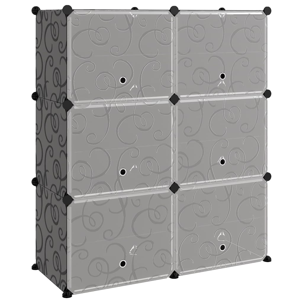 vidaXL Stojak na buty, czarny, 84,5x31x93,5 cm, PP