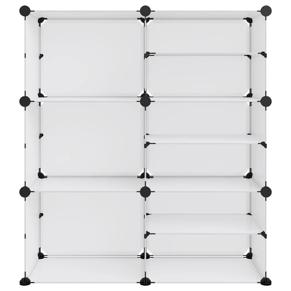 vidaXL Stojak na buty, przezroczysty, 84x31,5x93 cm, PP