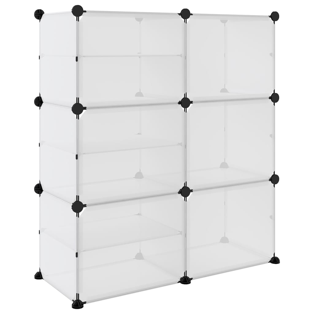 vidaXL Stojak na buty, przezroczysty, 84x31,5x93 cm, PP