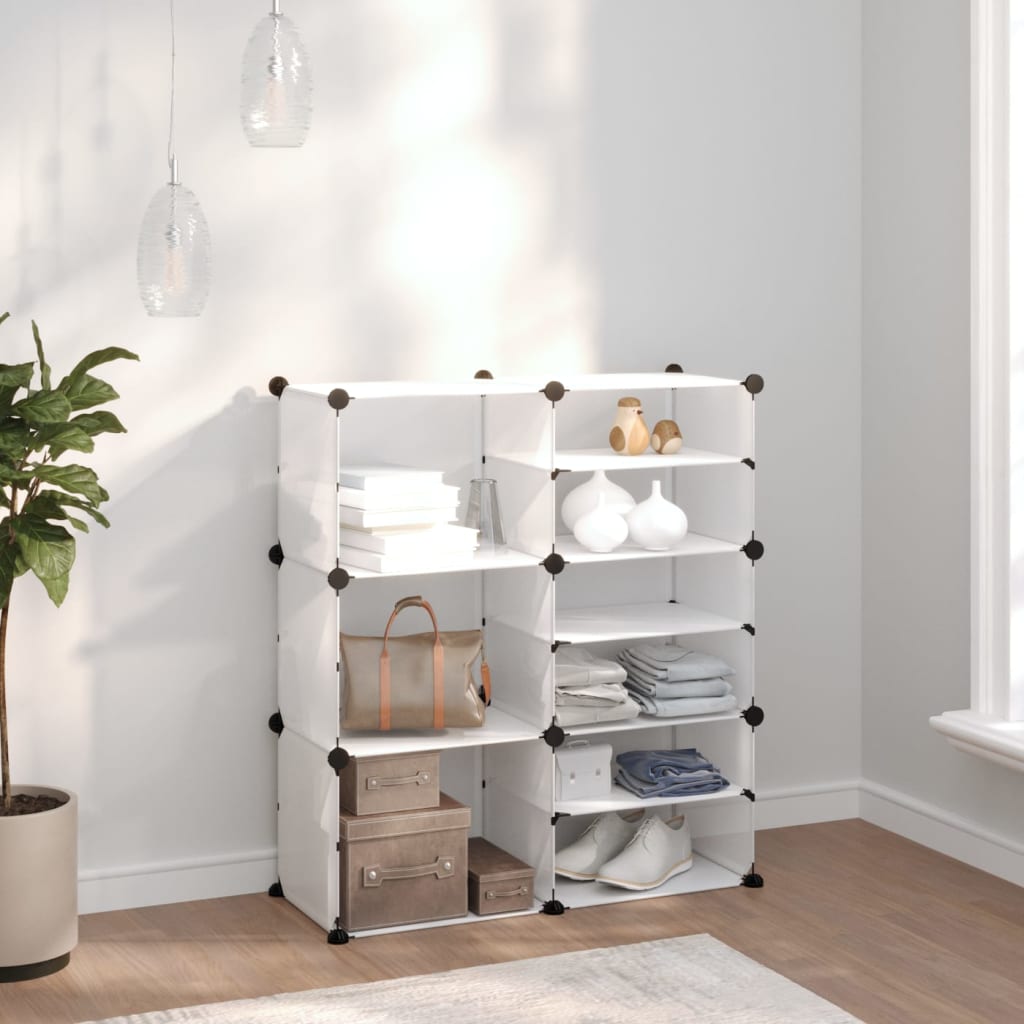 vidaXL Stojak na buty, przezroczysty, 84x31,5x93 cm, PP