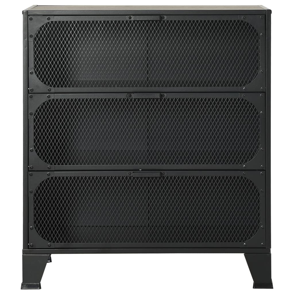 vidaXL Szafki, 2 szt., szare, 72x36x82 cm, metal i MDF