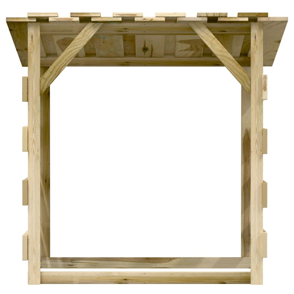vidaXL Pergole ogrodowe z daszkiem, 6 szt., 100x90x100 cm, sosnowe