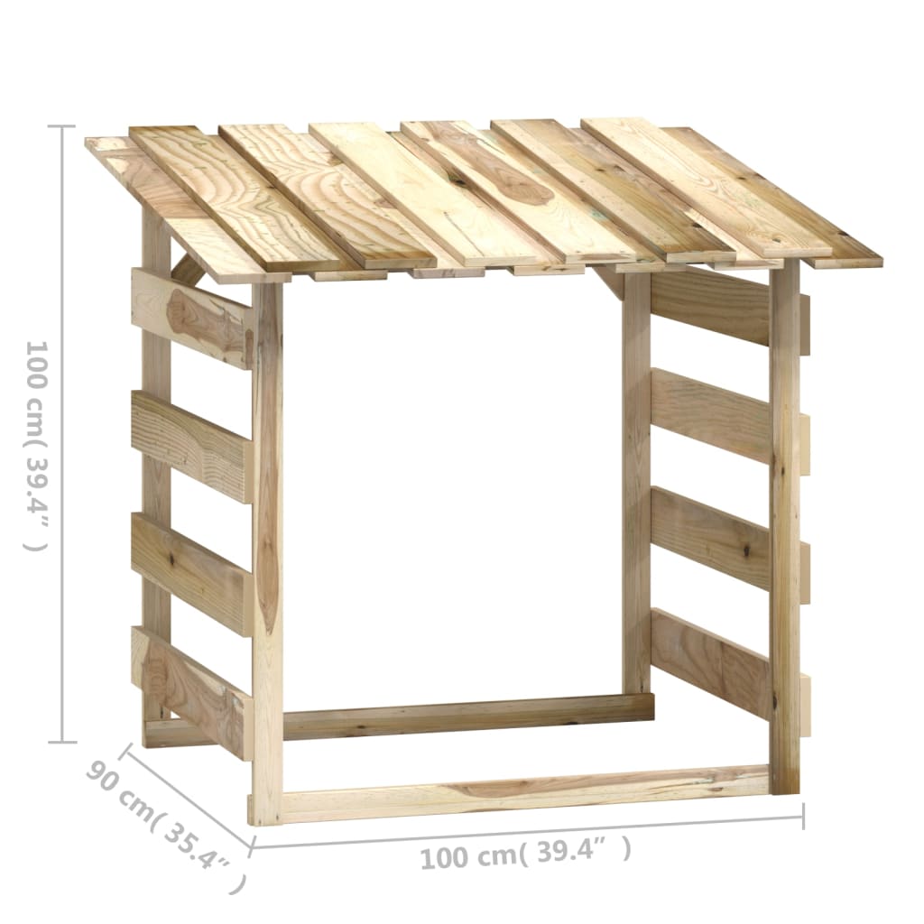 vidaXL Pergole ogrodowe z daszkiem, 6 szt., 100x90x100 cm, sosnowe