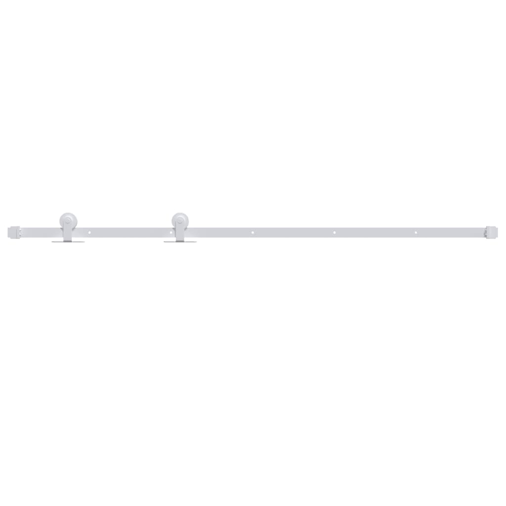 vidaXL System do montażu drzwi przesuwnych, 200 cm, stalowy, biały