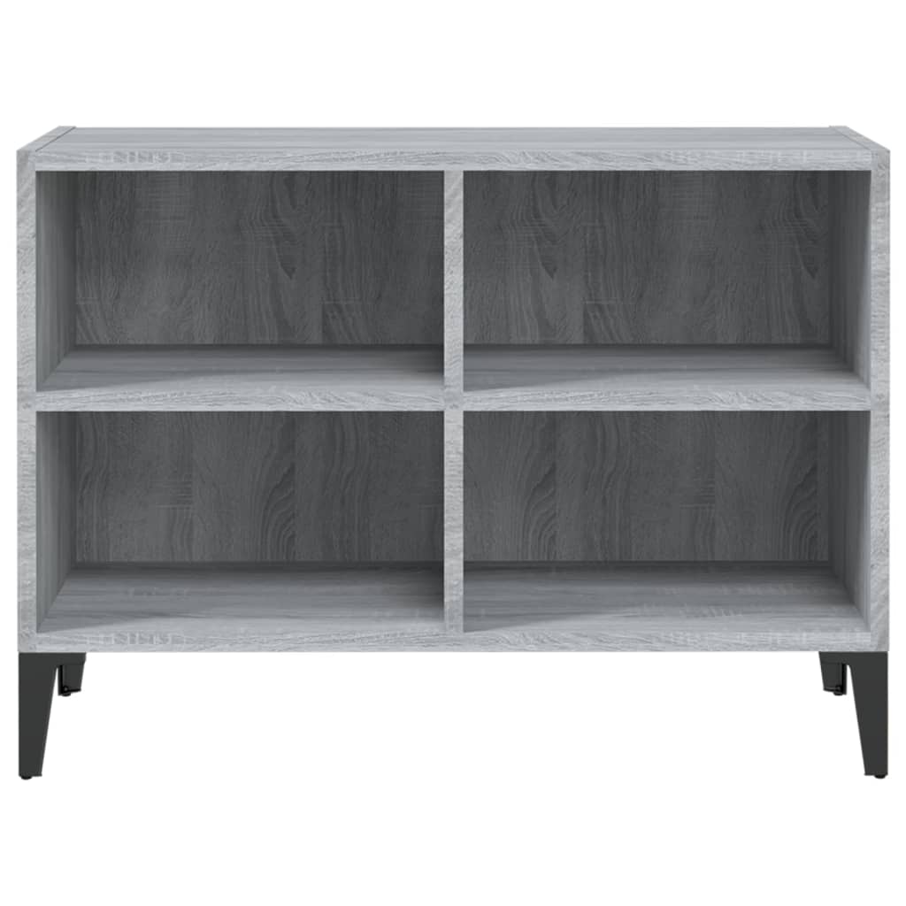 vidaXL Szafka pod TV, metalowe nóżki, szary dąb sonoma, 69,5x30x50 cm