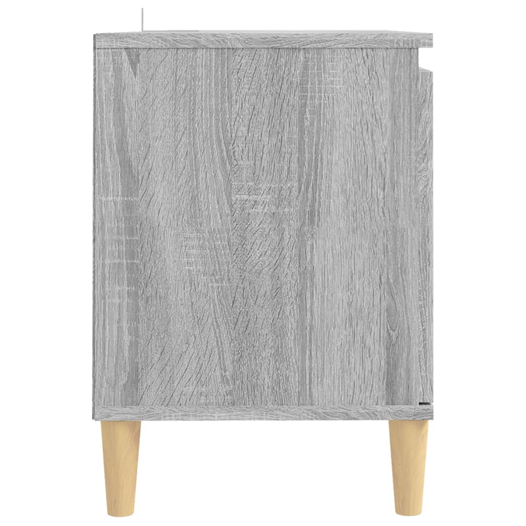 vidaXL Szafka TV, drewniane nogi, szary dąb sonoma, 103,5x35x50 cm