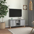 vidaXL Szafka TV, drewniane nogi, szary dąb sonoma, 103,5x35x50 cm