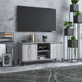 vidaXL Szafka TV, metalowe nóżki, szary dąb sonoma, 103,5x35x50 cm