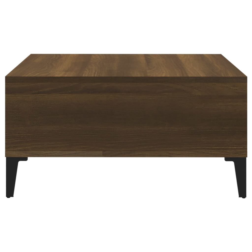 vidaXL Stolik kawowy, brązowy dąb 60x60x30 cm, materiał drewnopochodny