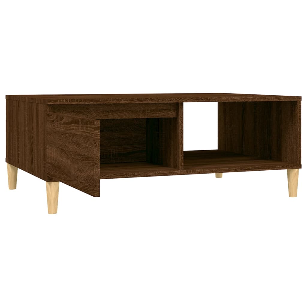 vidaXL Stolik kawowy, brązowy dąb, 90x60x35cm, materiał drewnopochodny