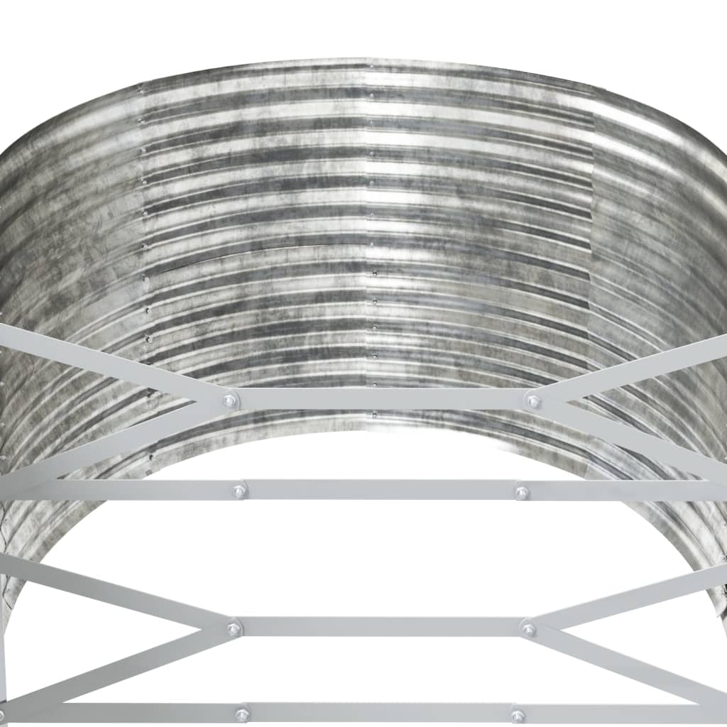 vidaXL Podwyższona donica, malowana proszkowo stal, 554x100x68 cm