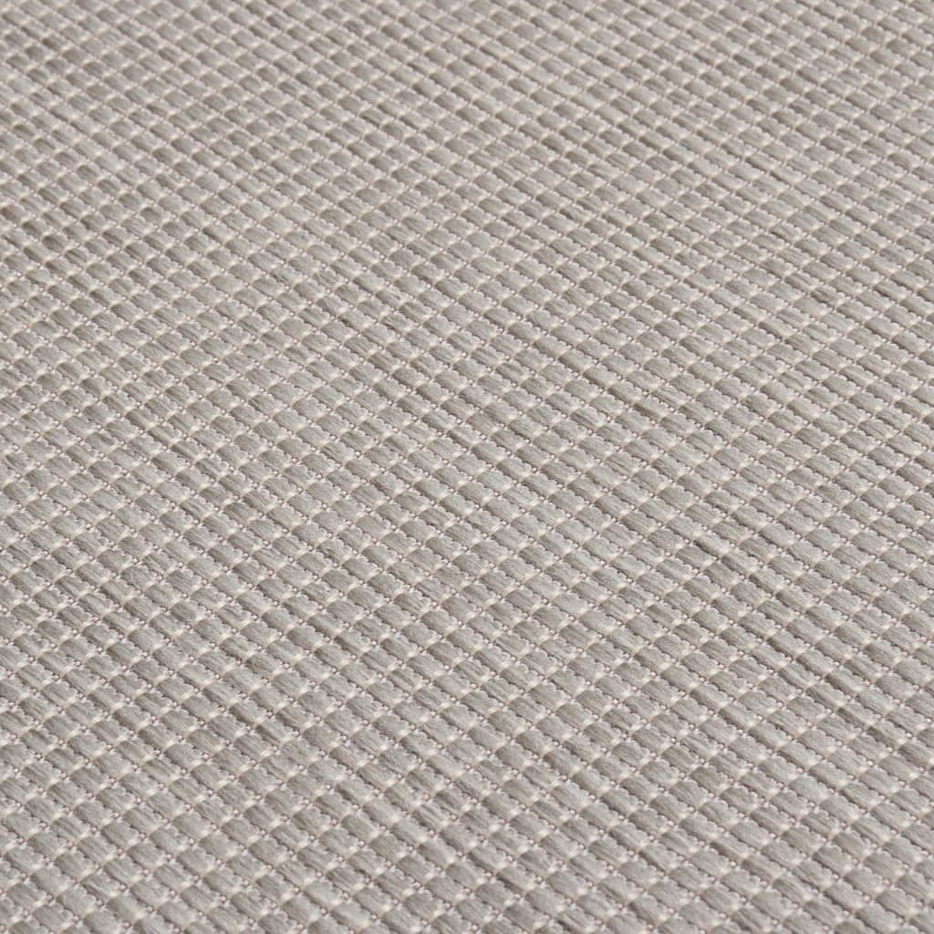 vidaXL Dywan zewnętrzny o płaskim splocie, 140x200 cm, jasnoszary