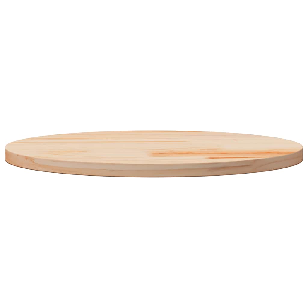 vidaXL Blat stołu, Ø60x2,5 cm, lite drewno sosnowe