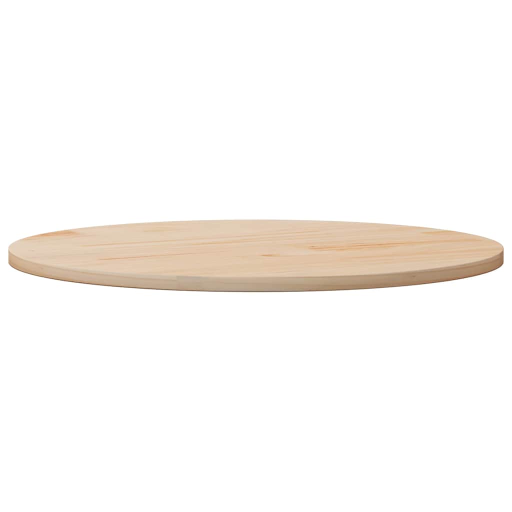 vidaXL Blat stołu, Ø80x2,5 cm, lite drewno sosnowe