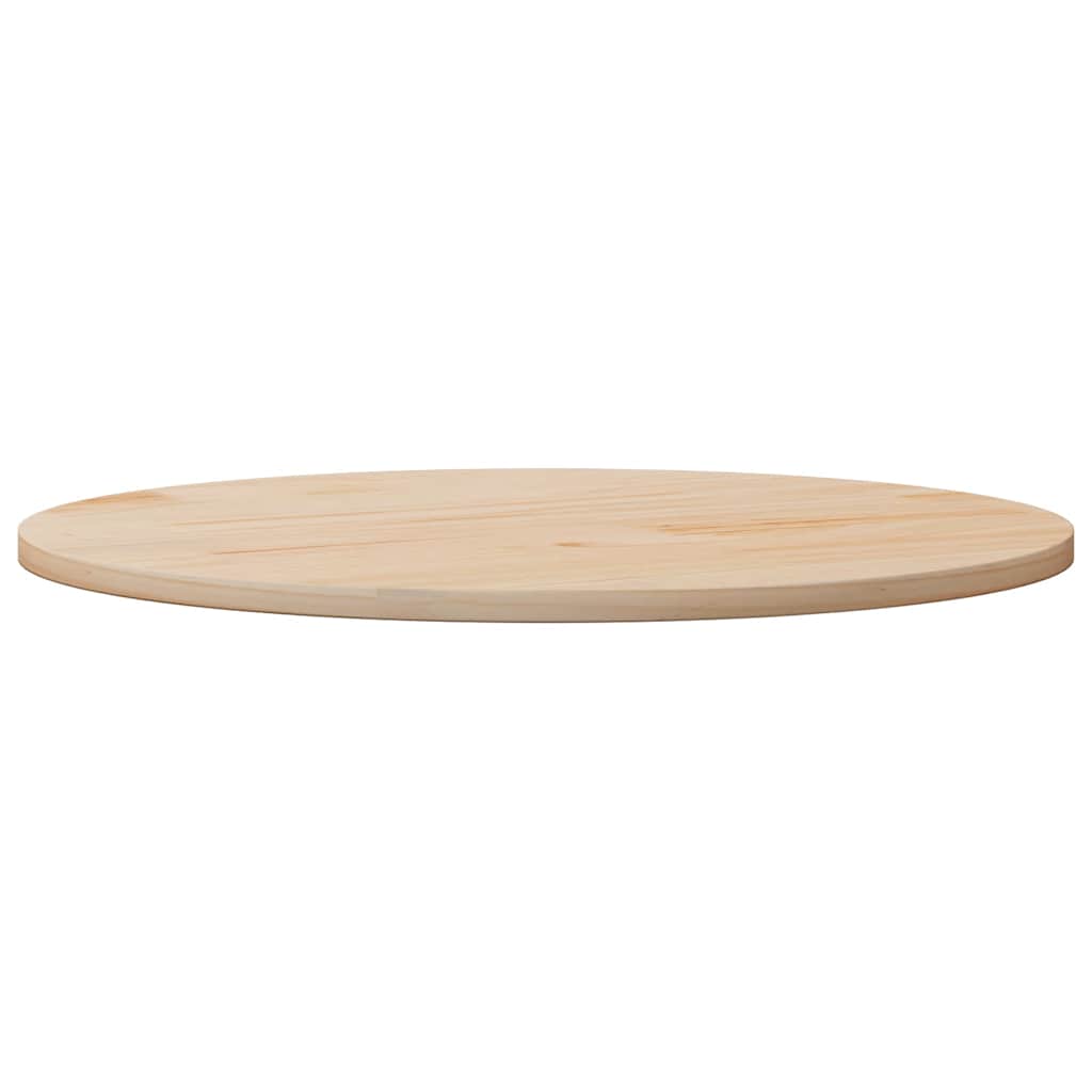 vidaXL Blat stołu, Ø90x2,5 cm, lite drewno sosnowe