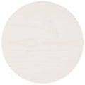 vidaXL Blat stołu, biały, Ø30x2,5 cm, lite drewno sosnowe