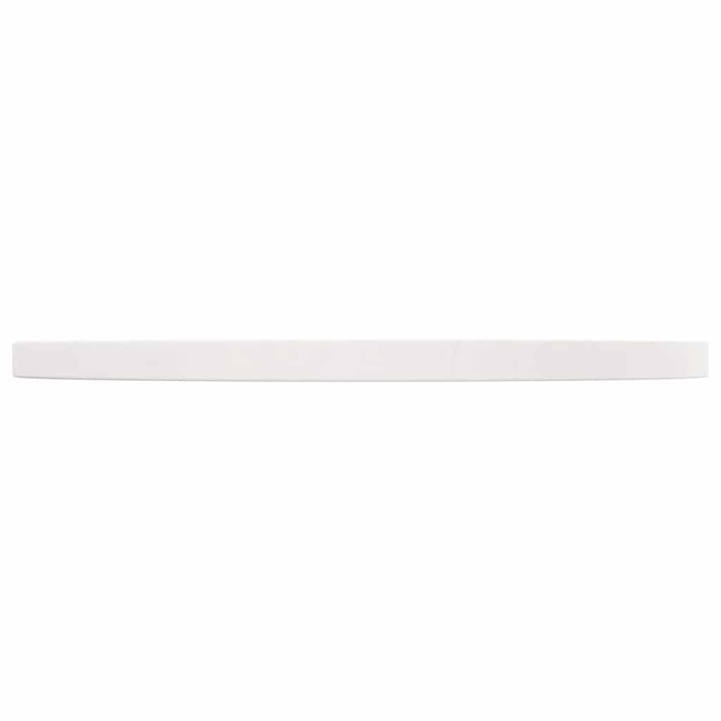 vidaXL Blat stołu, biały, Ø50x2,5 cm, lite drewno sosnowe