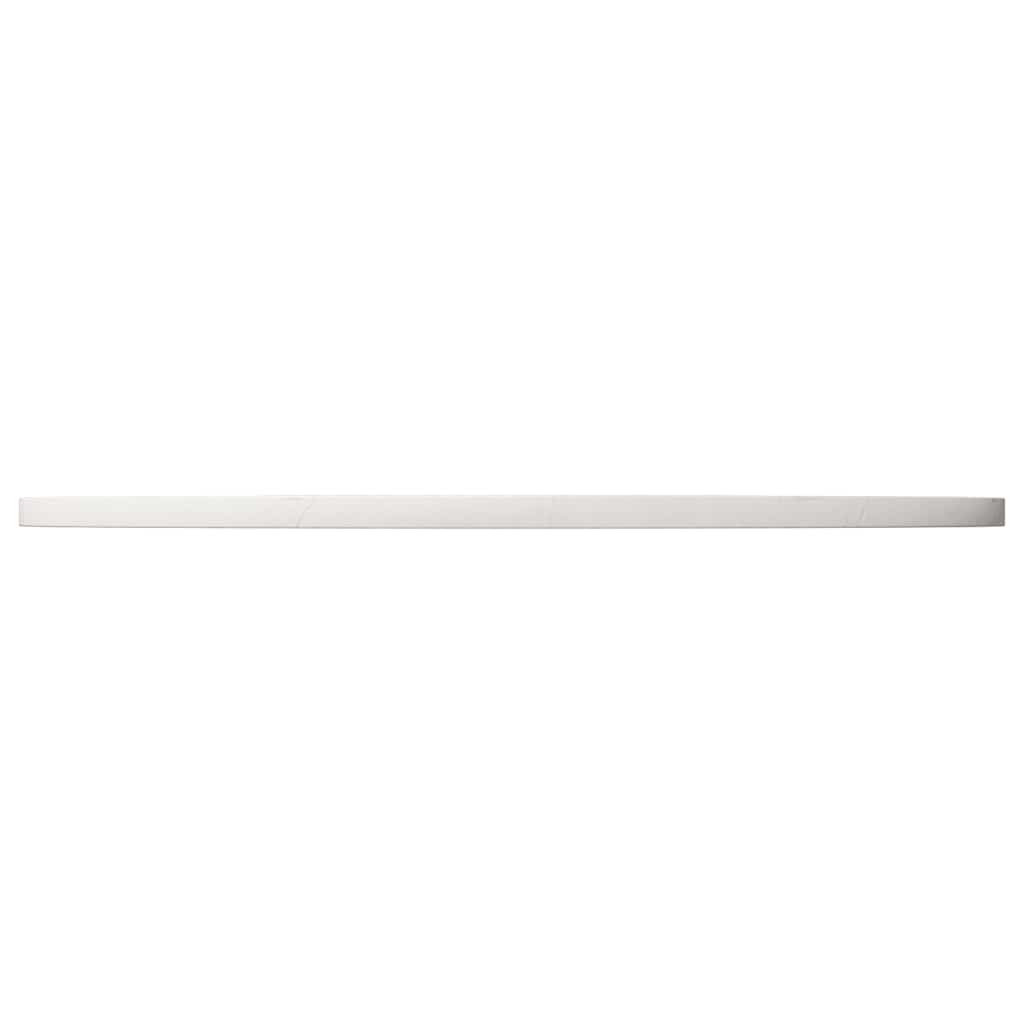 vidaXL Blat stołu, biały, Ø80x2,5 cm, lite drewno sosnowe