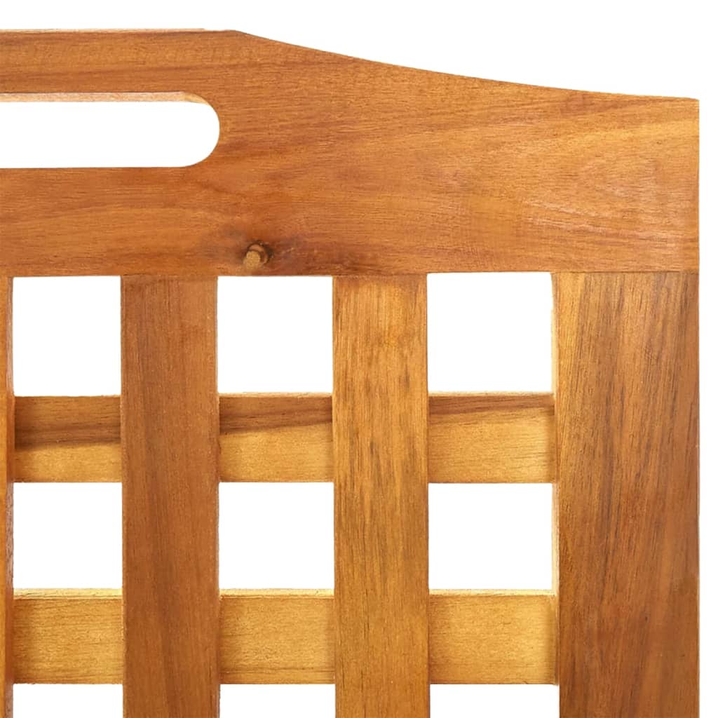 vidaXL Parawan 3-panelowy, 121,5x2x180 cm, lite drewno akacjowe