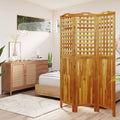 vidaXL Parawan 3-panelowy, 121,5x2x180 cm, lite drewno akacjowe