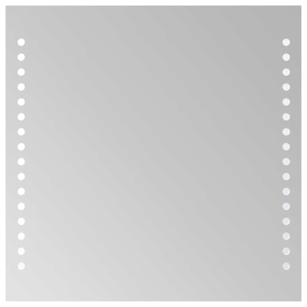 vidaXL Lustro łazienkowe z LED, 30x30 cm
