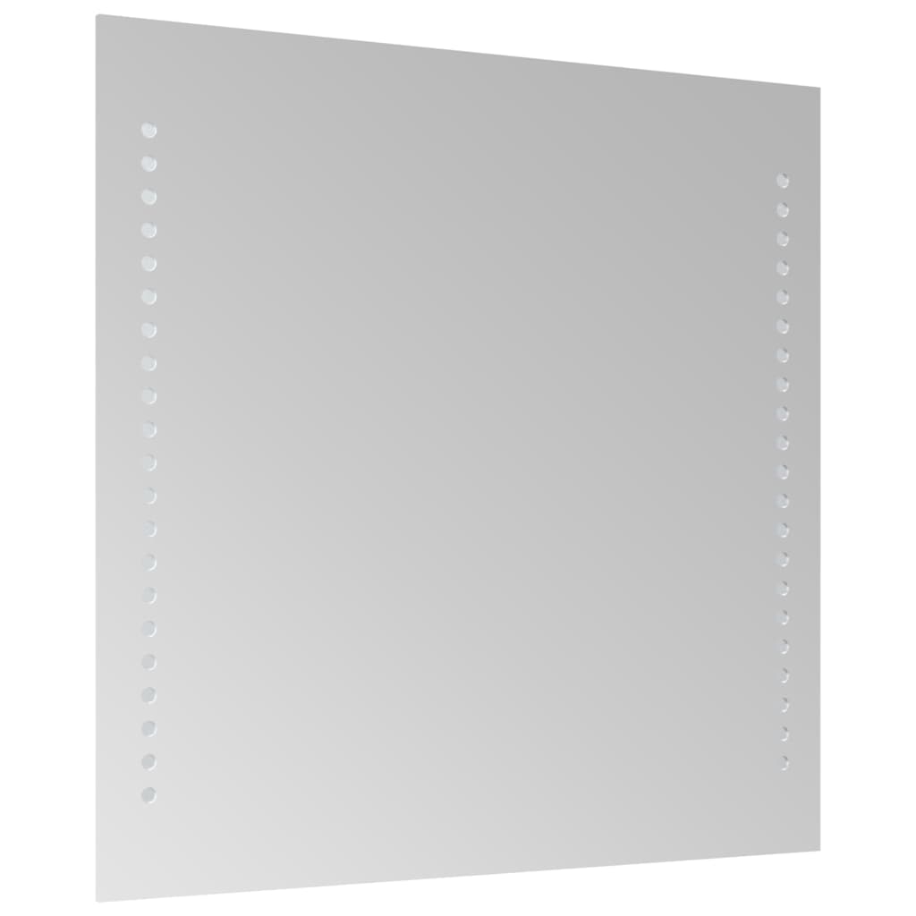 vidaXL Lustro łazienkowe z LED, 40x40 cm