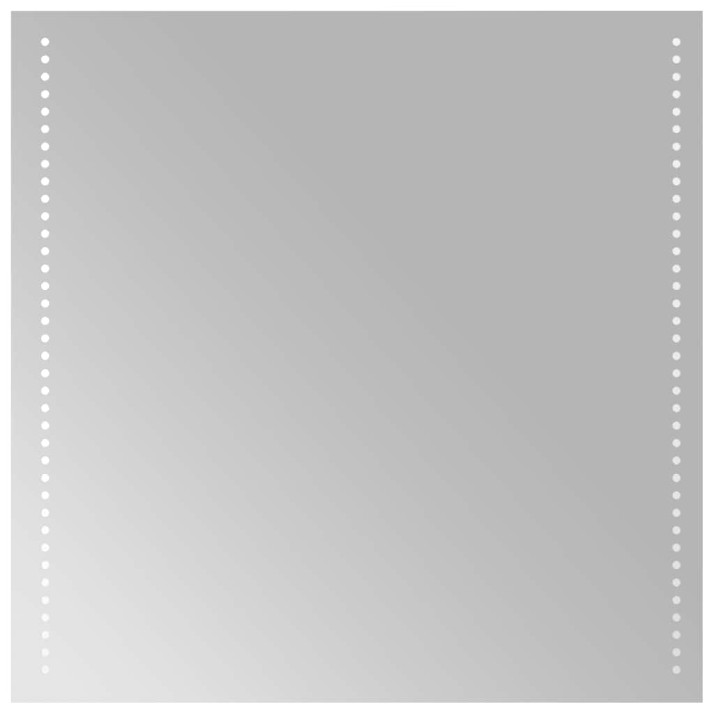 vidaXL Lustro łazienkowe z LED, 60x60 cm