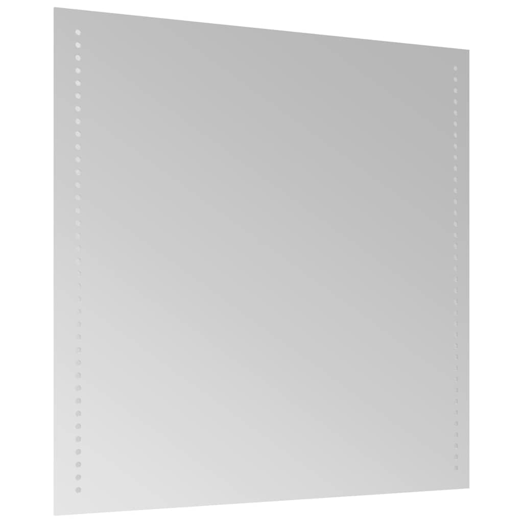 vidaXL Lustro łazienkowe z LED, 60x60 cm