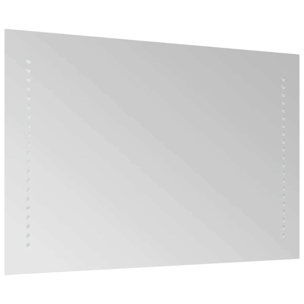 vidaXL Lustro łazienkowe z LED, 60x40 cm