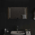 vidaXL Lustro łazienkowe z LED, 60x40 cm