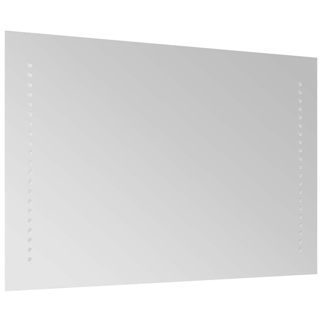 vidaXL Lustro łazienkowe z LED, 70x40 cm