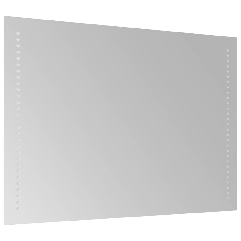 vidaXL Lustro łazienkowe z LED, 70x50 cm