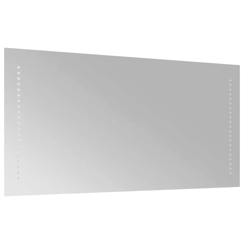 vidaXL Lustro łazienkowe z LED, 80x40 cm