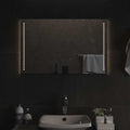 vidaXL Lustro łazienkowe z LED, 80x50 cm