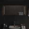 vidaXL Lustro łazienkowe z LED, 90x40 cm