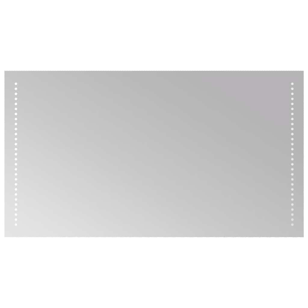 vidaXL Lustro łazienkowe z LED, 90x50 cm