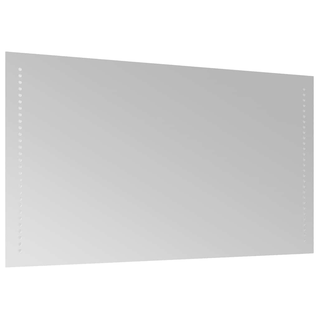 vidaXL Lustro łazienkowe z LED, 90x50 cm