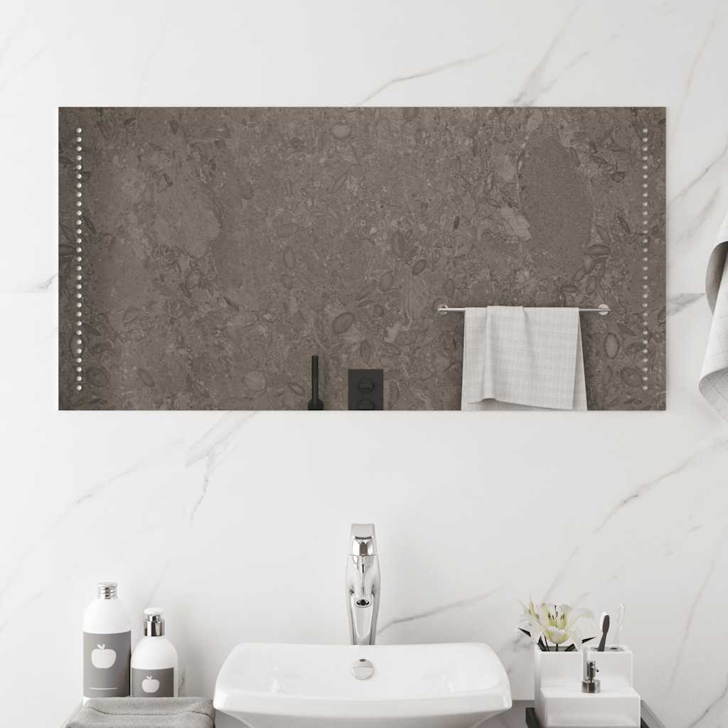 vidaXL Lustro łazienkowe z LED, 100x50cm