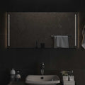 vidaXL Lustro łazienkowe z LED, 100x50cm