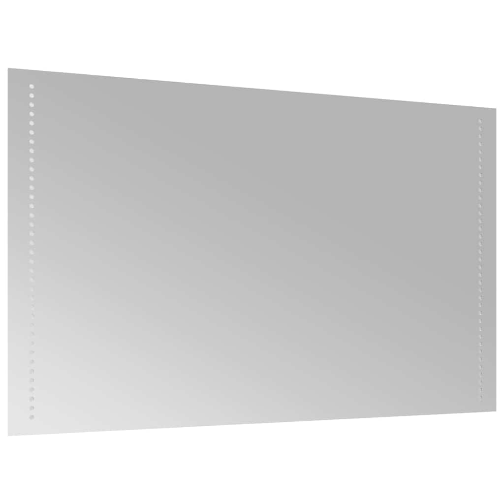 vidaXL Lustro łazienkowe z LED, 100x60 cm
