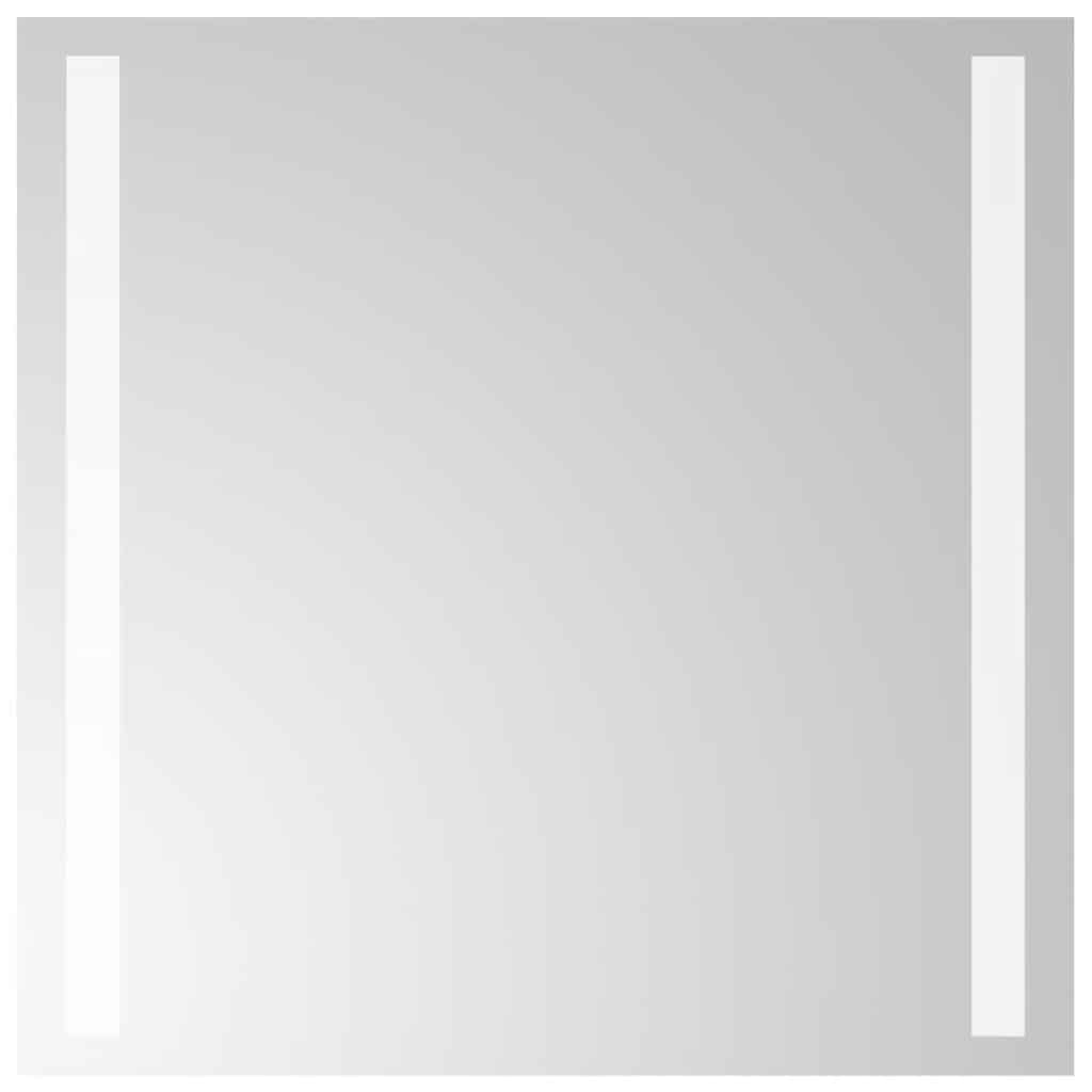 vidaXL Lustro łazienkowe z LED, 40x40 cm