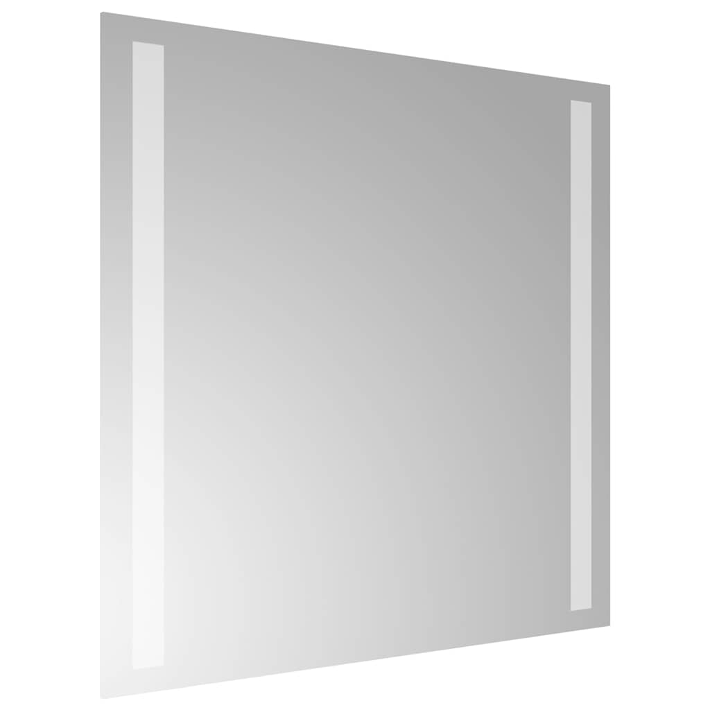 vidaXL Lustro łazienkowe z LED, 40x40 cm