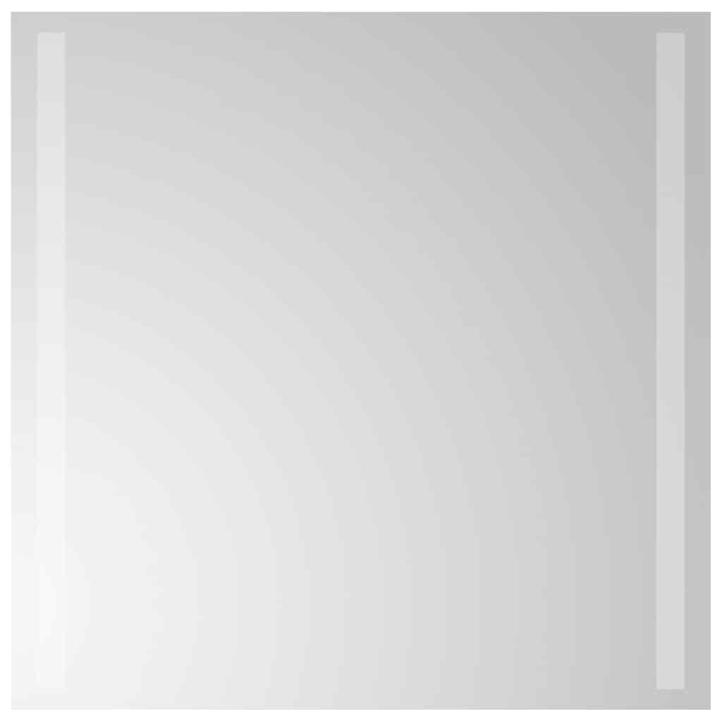 vidaXL Lustro łazienkowe z LED, 50x50 cm