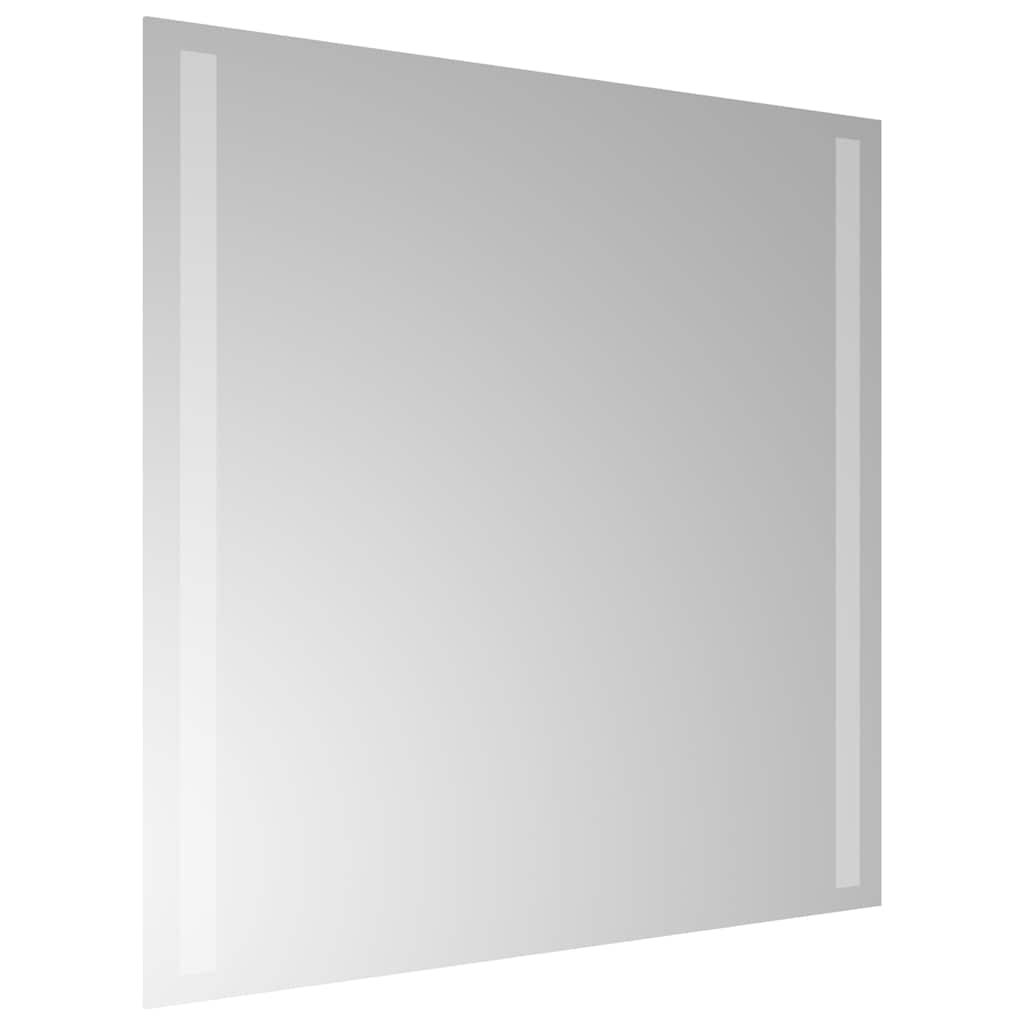vidaXL Lustro łazienkowe z LED, 50x50 cm